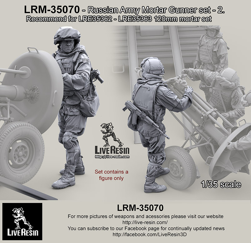 1/35 Russian Army Mortar Gunner #2 - Click Image to Close