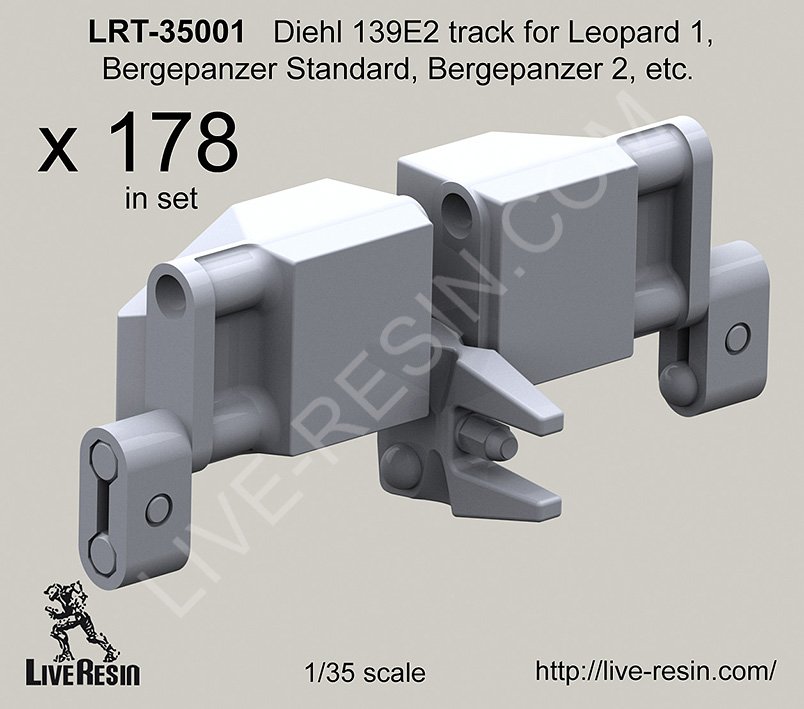 1/35 Diehl 139E2 Track for Leopard 1, Bergepanzer - Click Image to Close