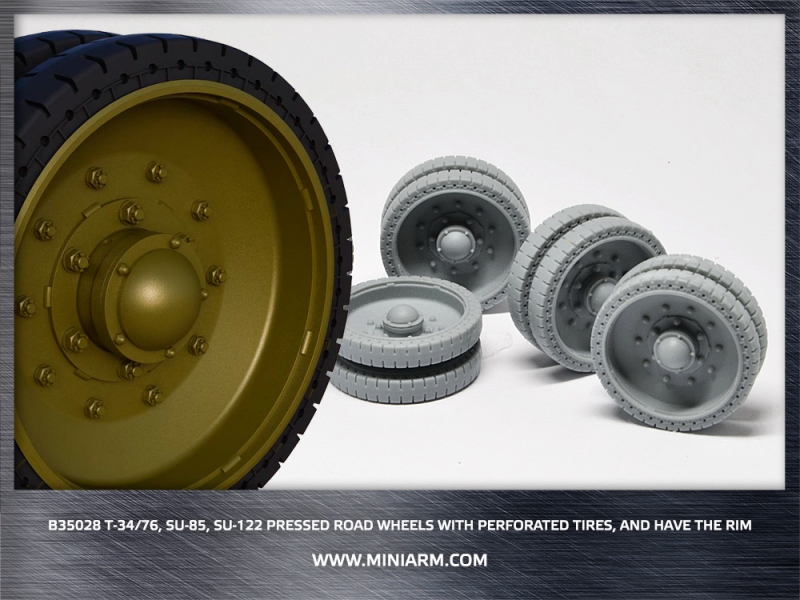 1/35 T-34/76, SU-85, SU-122 Pressed Road Wheels - Click Image to Close