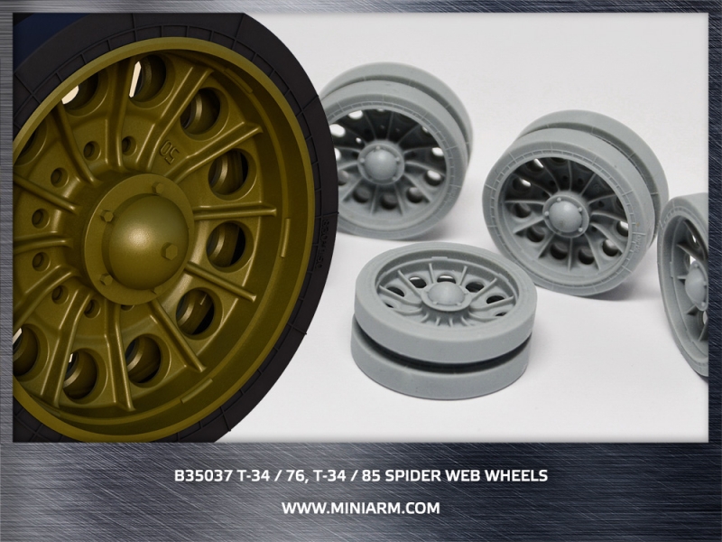 1/35 T-34/76, T-34/85 Spider Web Wheels - Click Image to Close