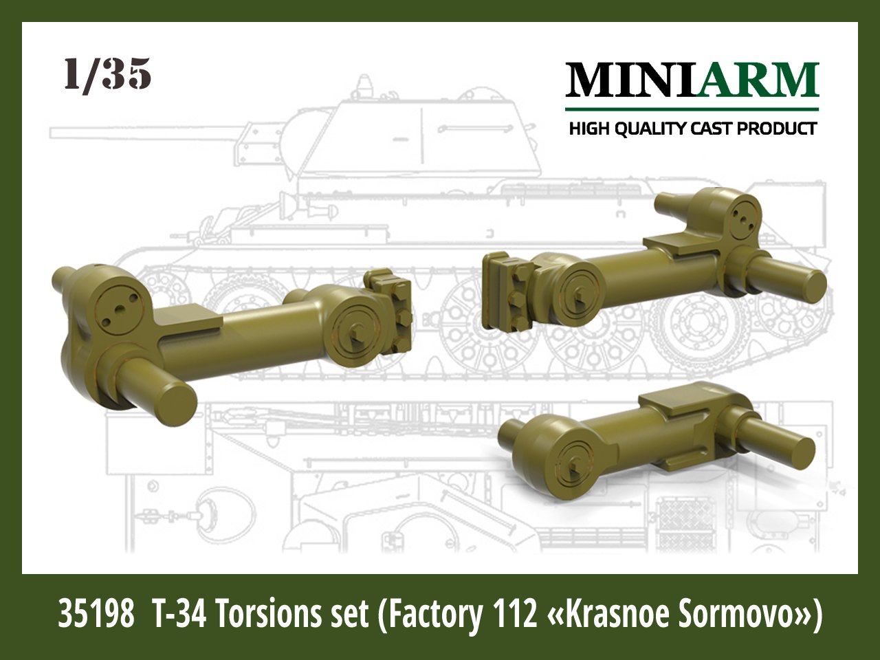 1/35 T-34 Torsions Set (Factory 112, Krasnoe Sormovo) - Click Image to Close