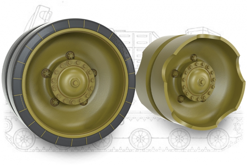 1/35 Idler & Road Wheels for 9K332 "TOR" M2 ADMS "SA-15 Gauntlet - Click Image to Close