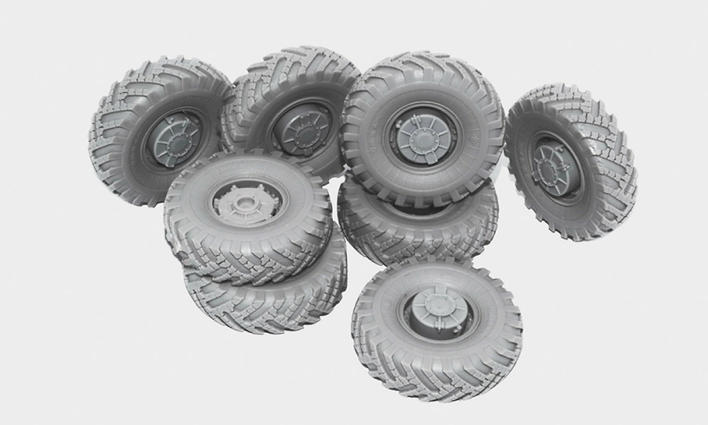 1/35 BTR-60P Road Wheels Set (8 pcs) - Click Image to Close