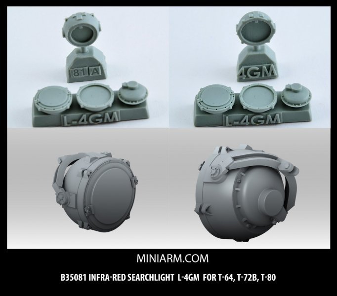 1/35 Infra-Red Searchlight L-4GM for T-64, T-72B, T-80 - Click Image to Close