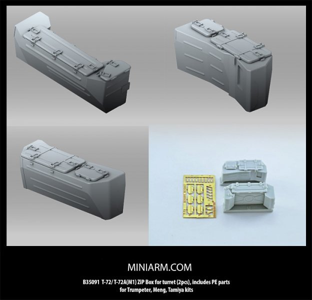 1/35 T-72, T-72A(M1) Turret ZiP Box (2 pcs) - Click Image to Close