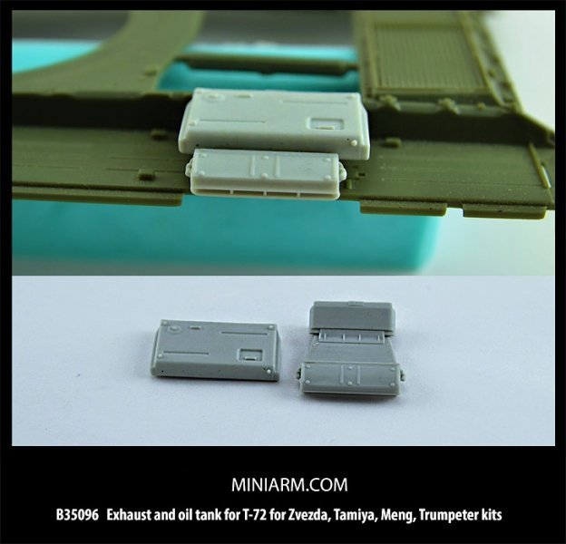 1/35 Exhaust and Oil Tank for T-72 - Click Image to Close