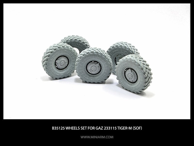 1/35 GAZ-233115 Tiger-M (SOF) Wheels Set - Click Image to Close