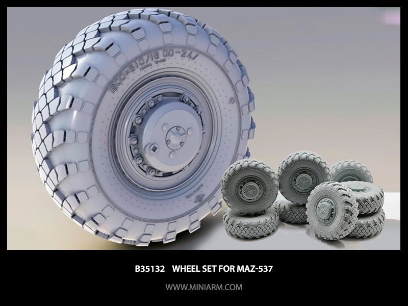 1/35 Wheel Set for MAZ-537 - Click Image to Close