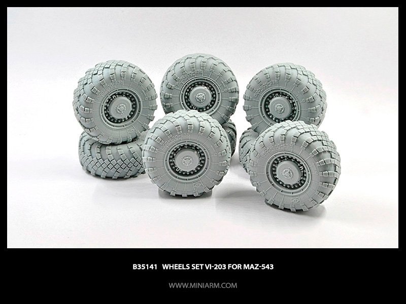 1/35 Wheels Set Vi-203 for MAZ-543 - Click Image to Close