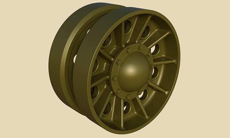 1/35 T-34-SU Idler Wheels (Late Type) - Click Image to Close