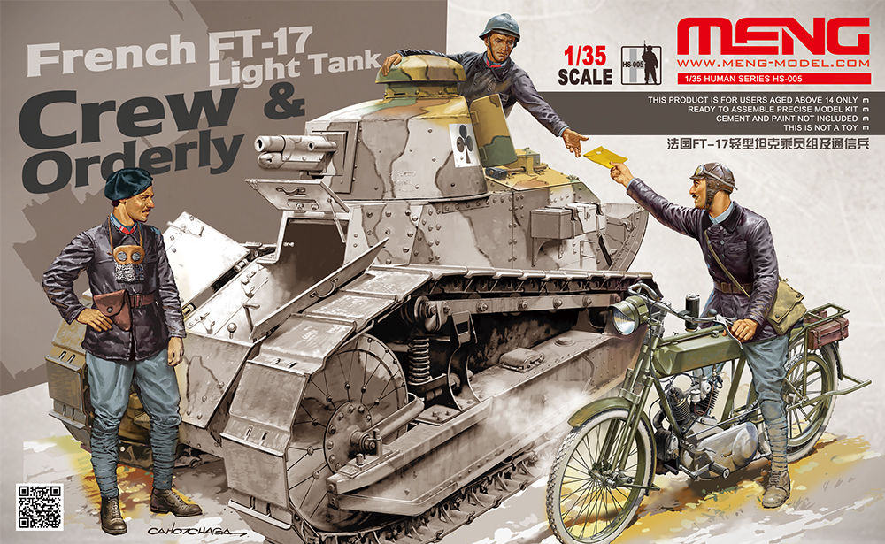 1/35 French FT-17 Light Tank Crew & Orderly - Click Image to Close