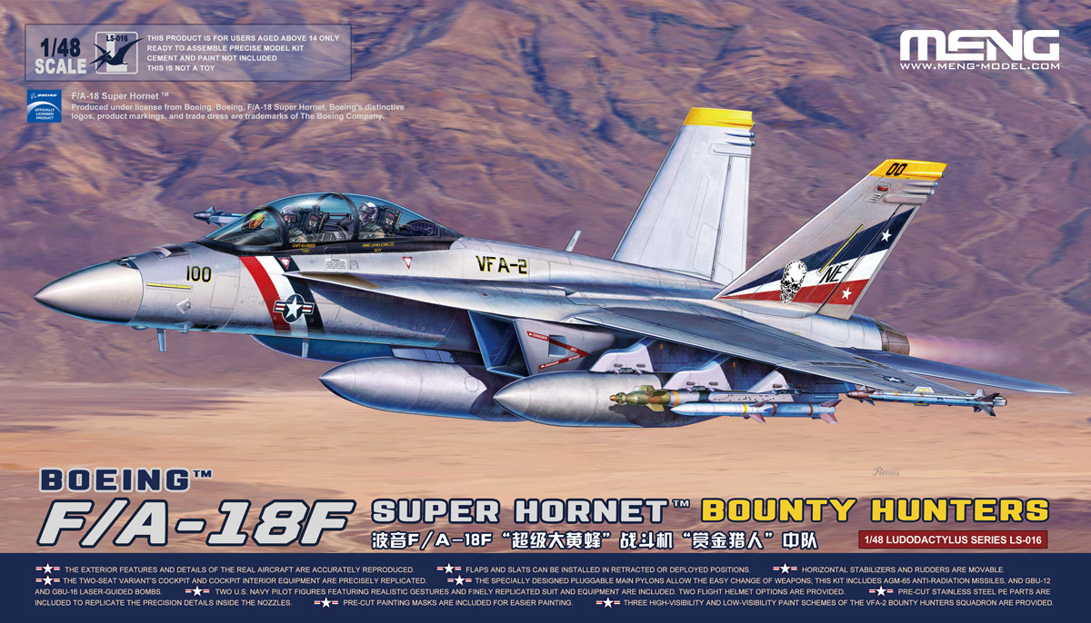 1/48 F/A-18F Super Hornet, Bounty Hunters - Click Image to Close