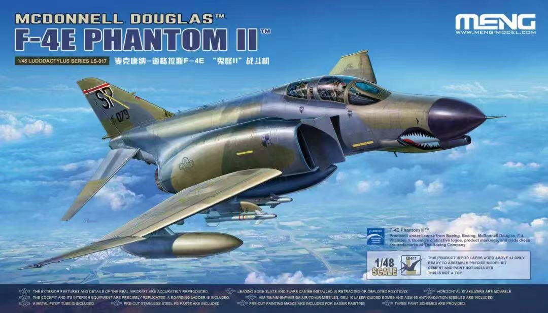 1/48 McDonnell Douglas F-4E Phantom II - Click Image to Close