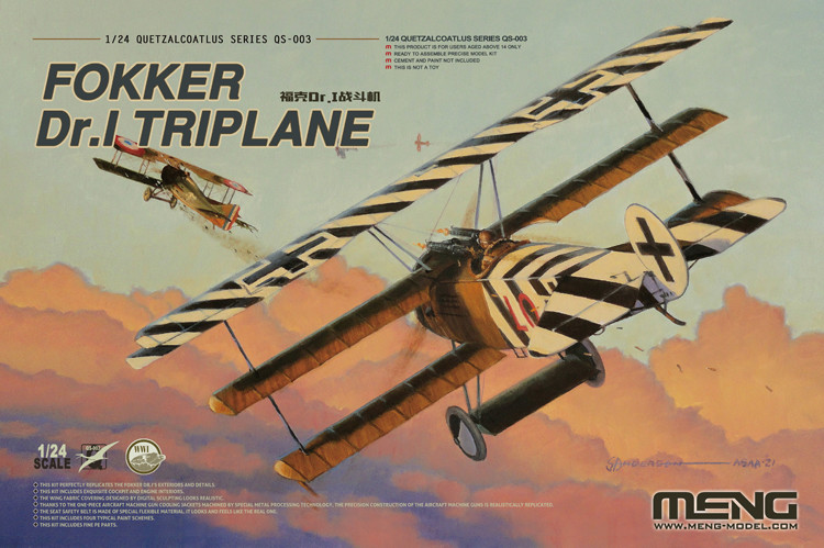 1/24 Fokker Dr.I Triplane - Click Image to Close