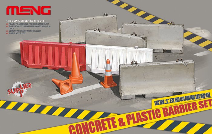 1/35 Concrete & Plastic Barrier Set - Click Image to Close