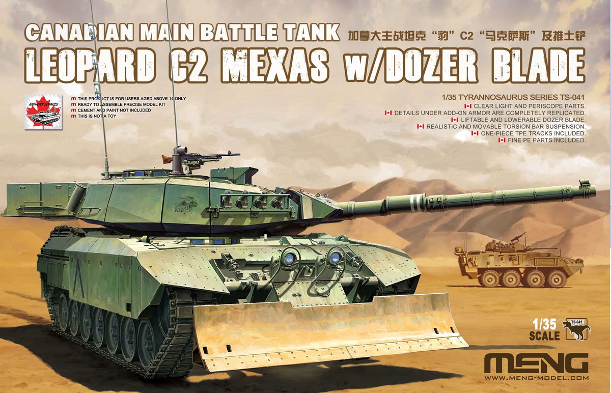 1/35 Canadian MBT Leopard C2 MEXAS w/Dozer Blade - Click Image to Close