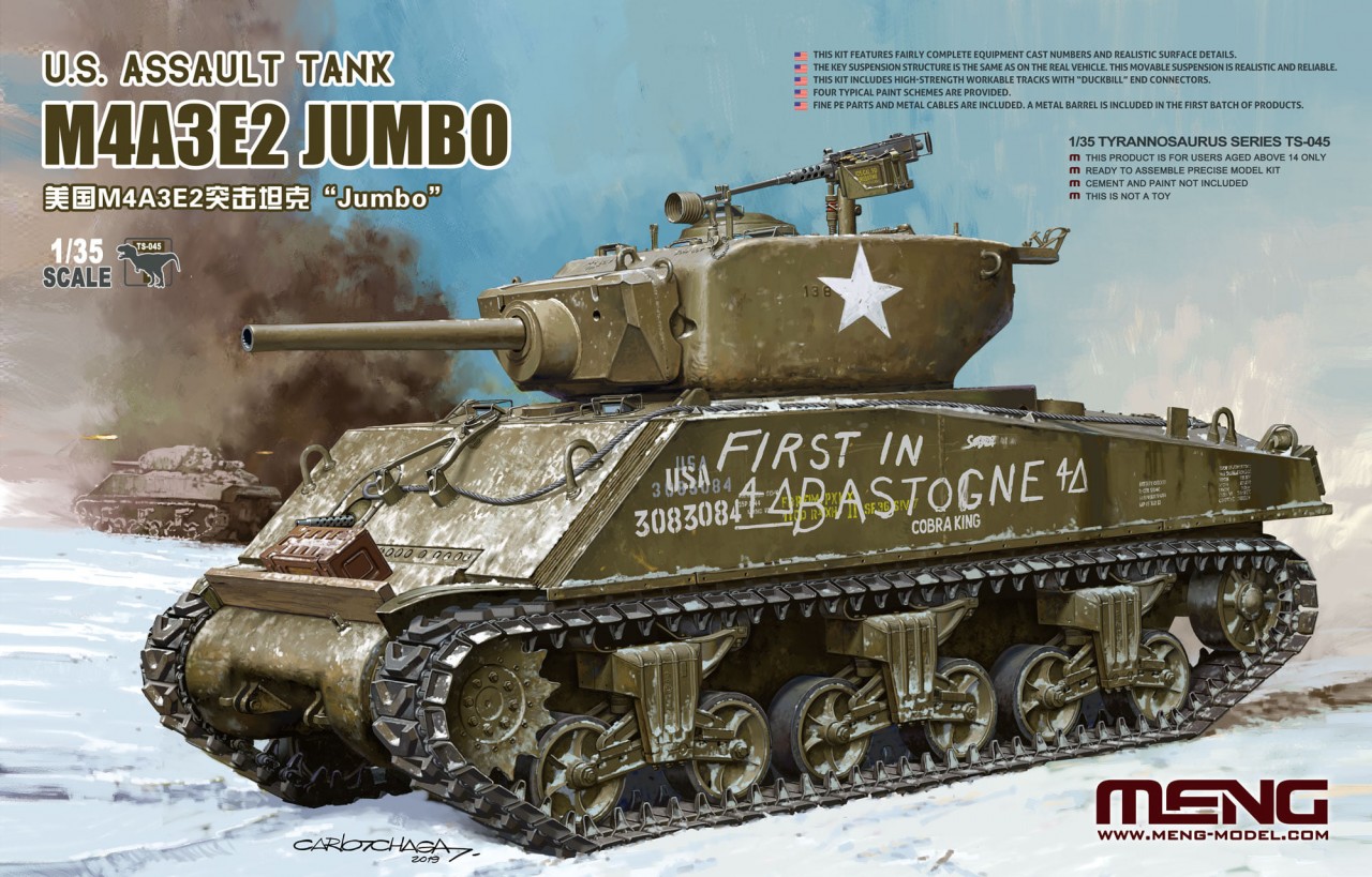 1/35 US Assault Tank M4A3E2 Jumbo - Click Image to Close