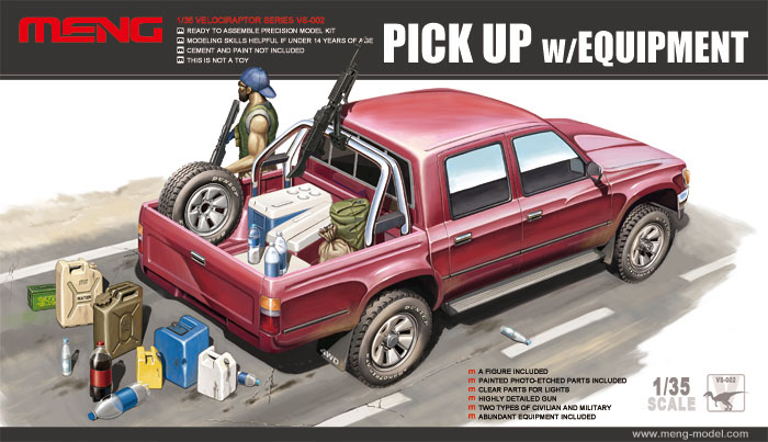 1/35 Pick Up w/ Equipment - Click Image to Close