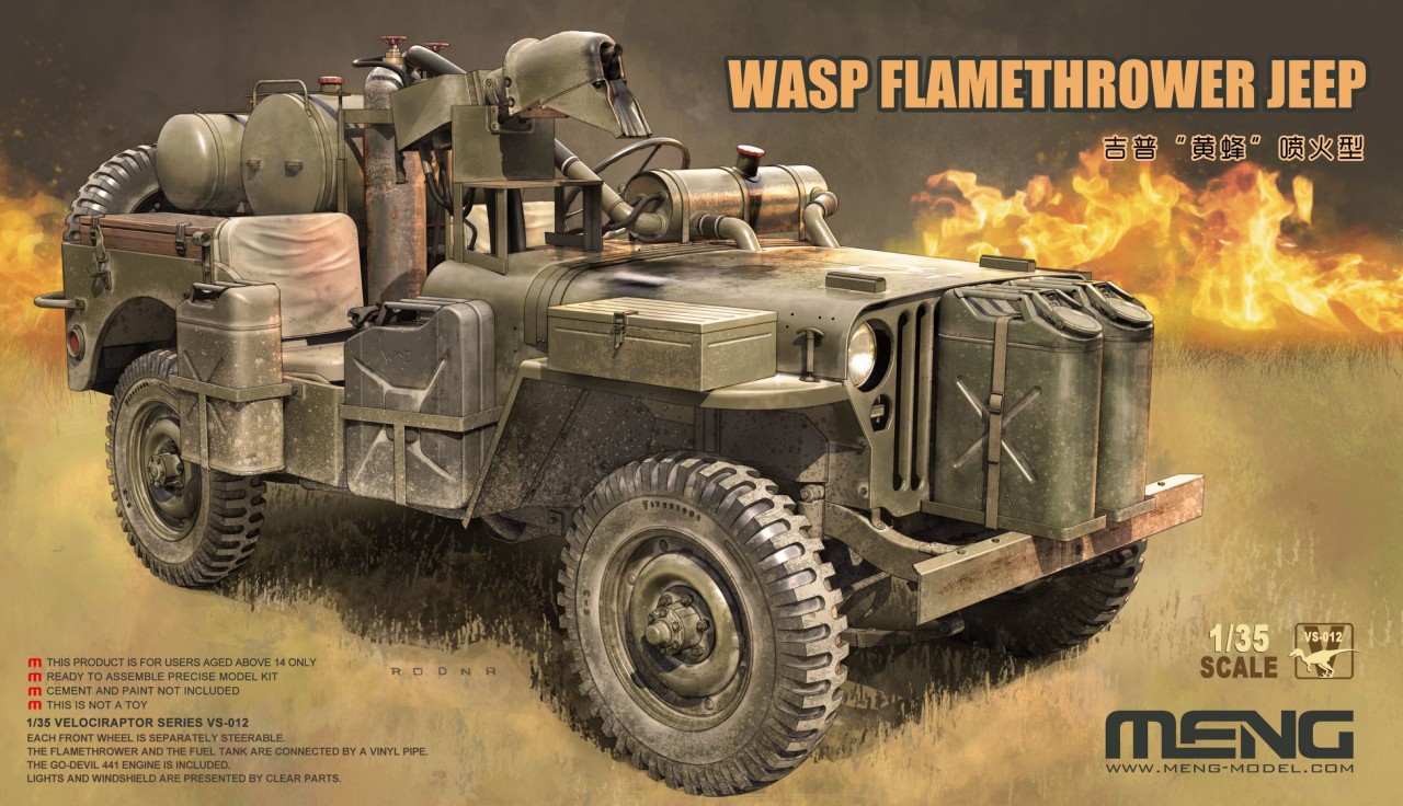 1/35 Wasp Flamethrower Jeep Vehicle - Click Image to Close