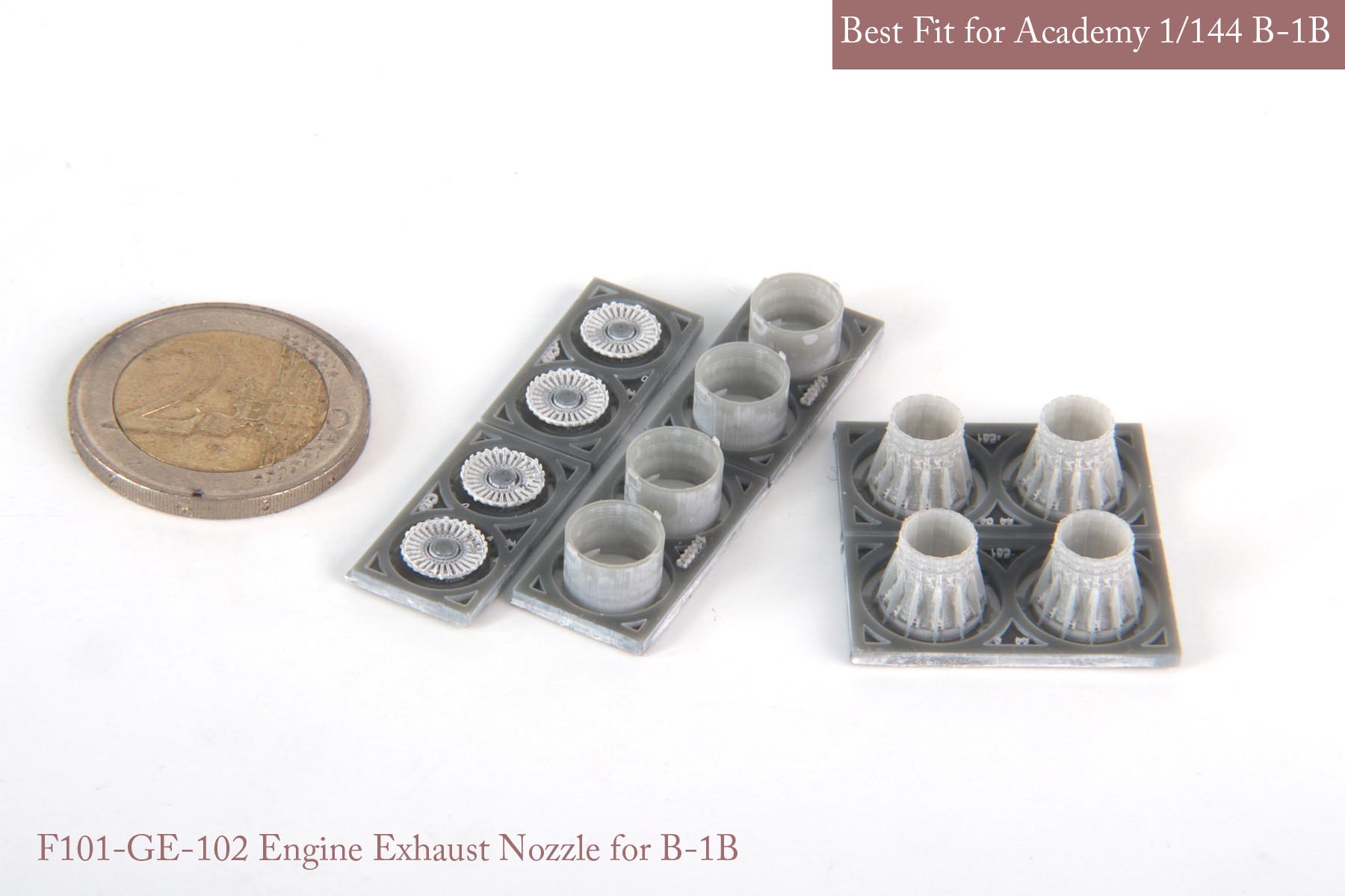 1/144 B-1B Exhaust Nozzle & Burner Set (Closed) for Academy - Click Image to Close