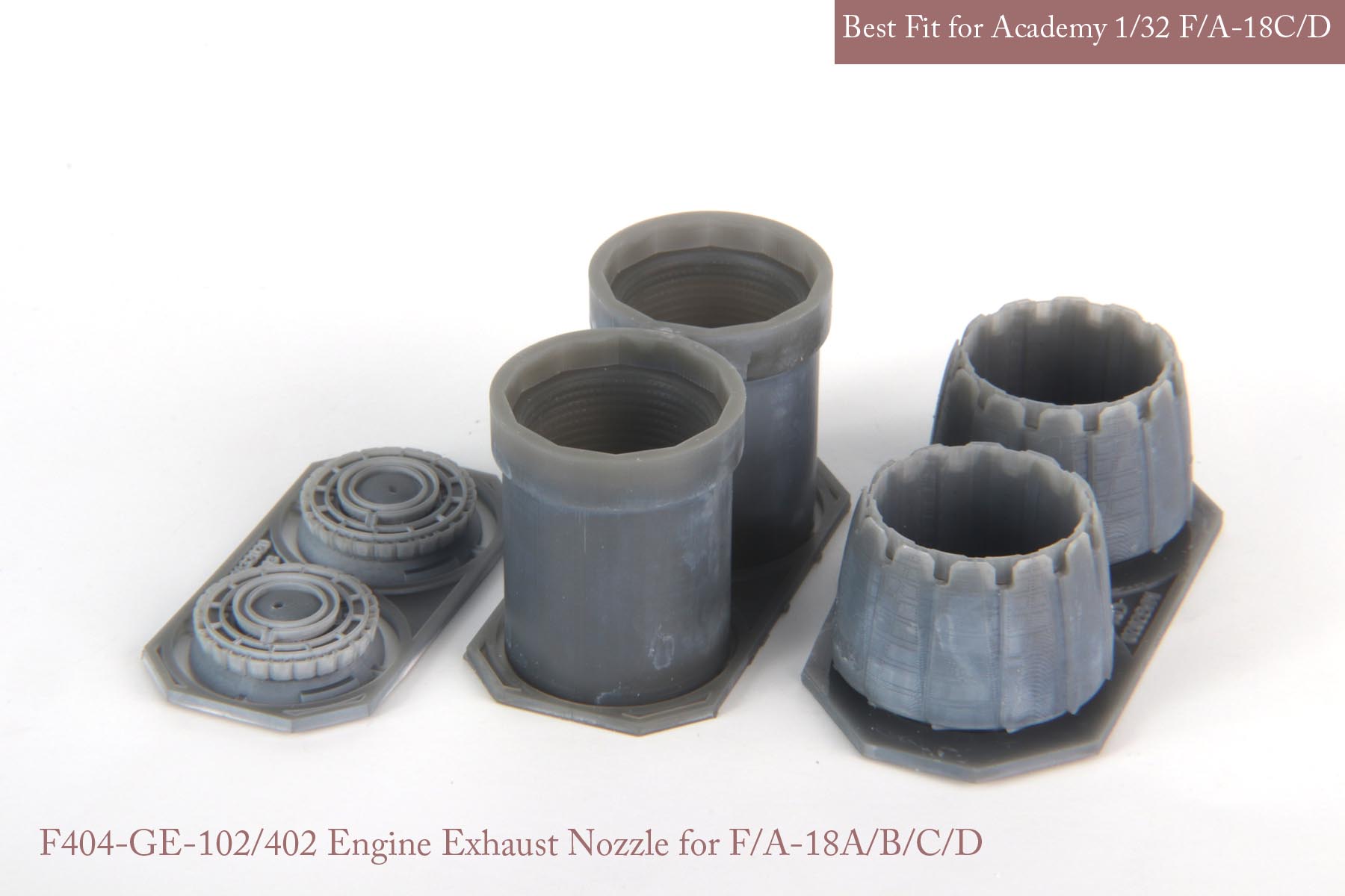 1/32 F/A-18A/B/C/D Nozzle & Burner Set (Opened) for Academy - Click Image to Close