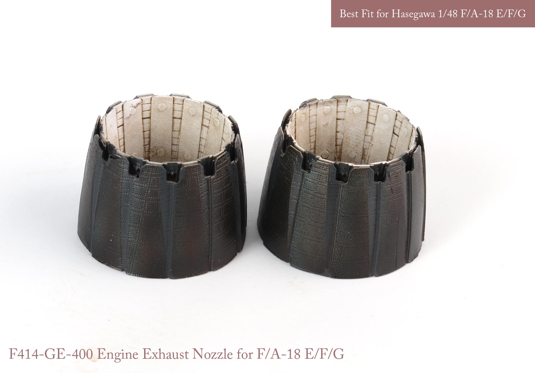 1/48 F/A-18A/B/C/D GE Nozzle Set (Opened) for Hasegawa - Click Image to Close