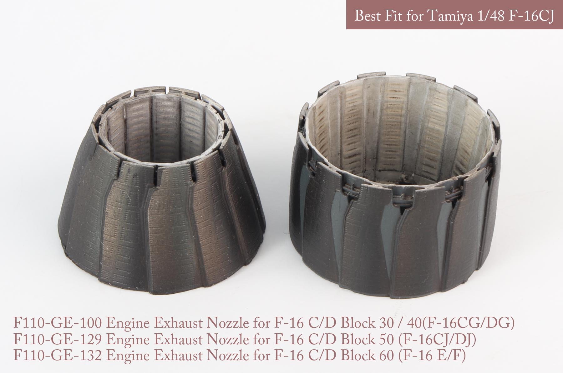 1/48 F-16C/D Block.30/40/50/60 GE Nozzle for Tamiya - Click Image to Close