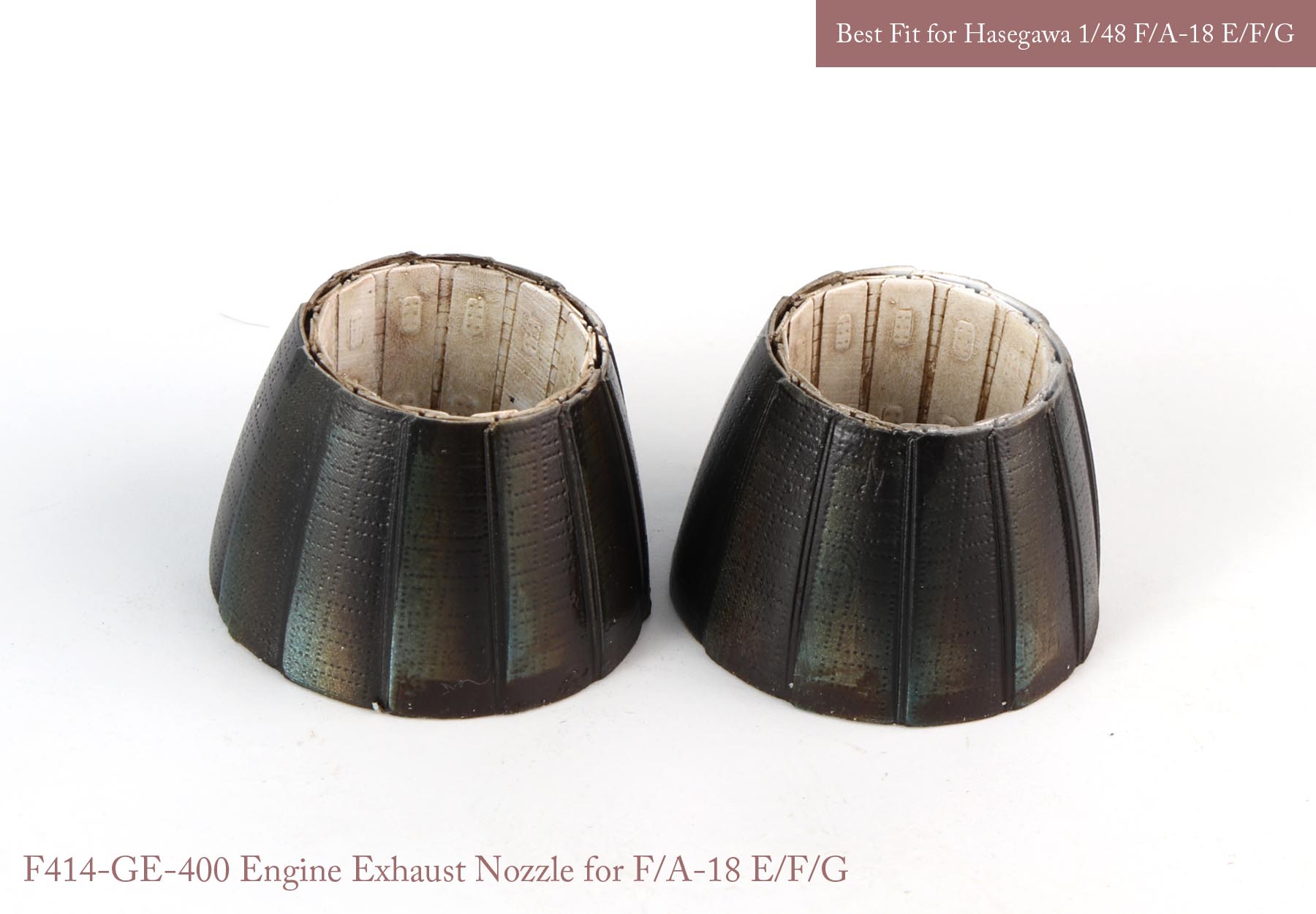 1/48 F/A-18E/F/G GE Nozzle Set (Closed) for Hasegawa - Click Image to Close