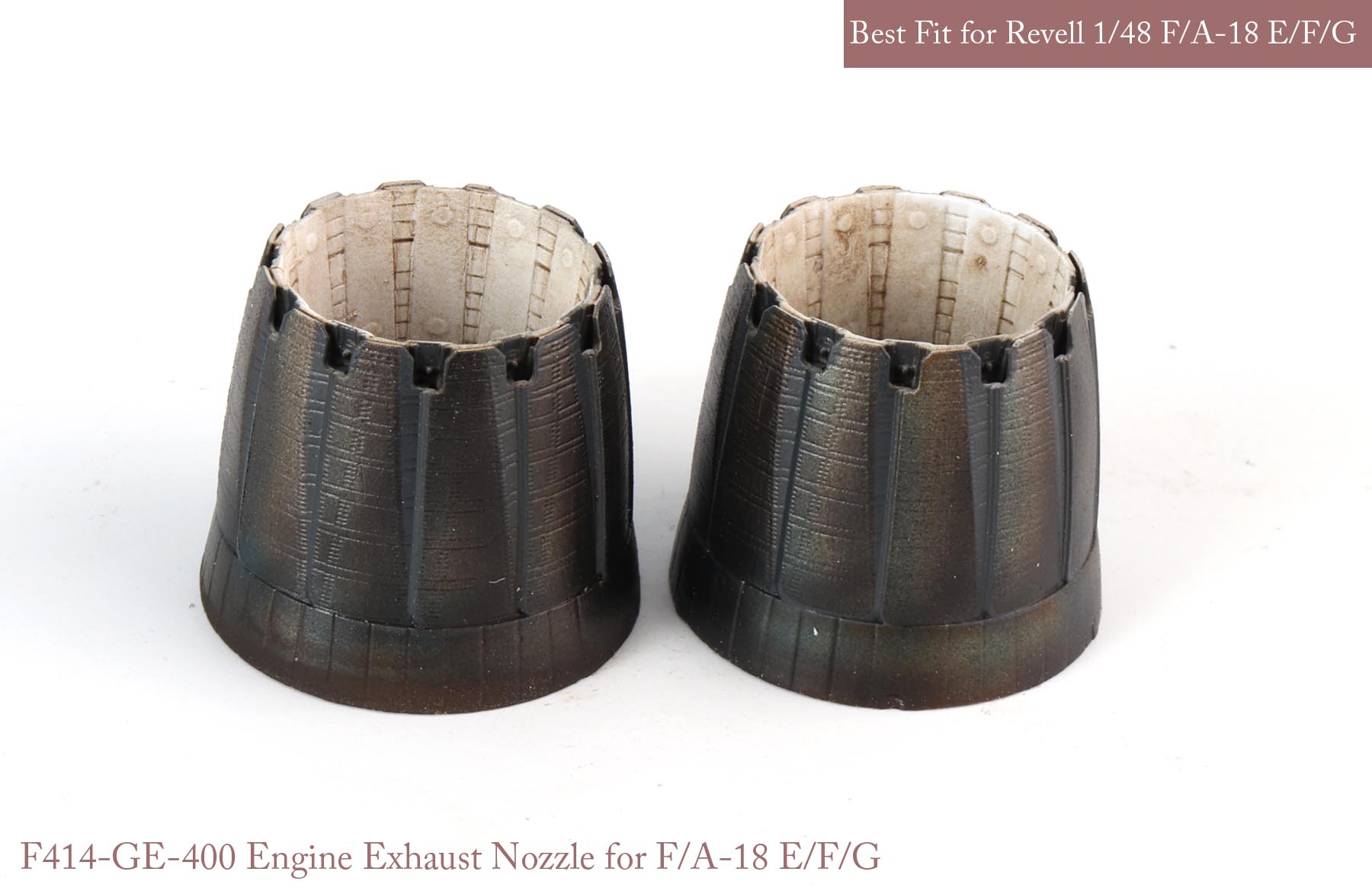 1/48 F/A-18E/F/G GE Nozzle Set (Opened) for Revell - Click Image to Close