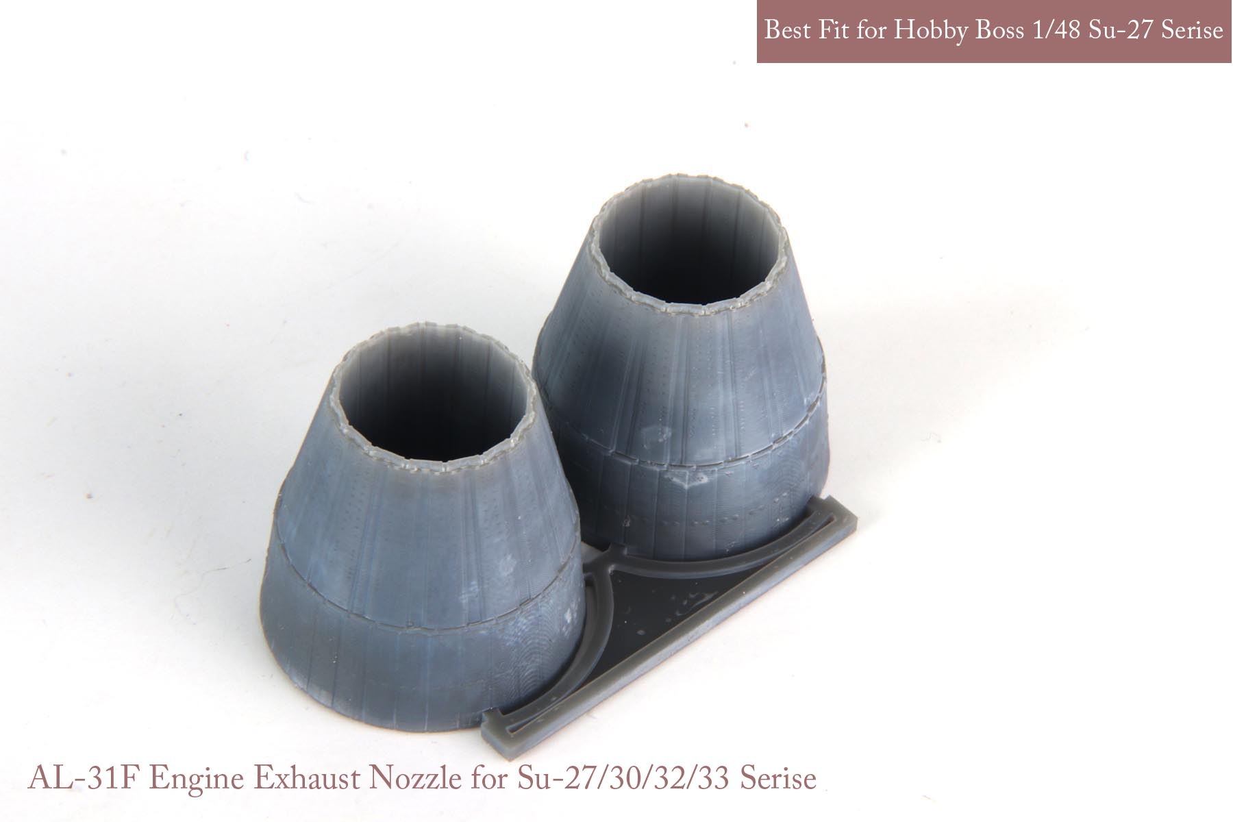 1/48 Su-27/30/33 Exhaust Nozzle Set (Closed) for Hobby Boss - Click Image to Close