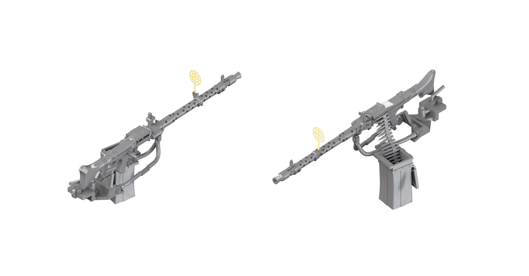 1/35 MG34 with Mount and Bipod (1 pcs) - Click Image to Close