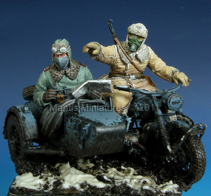 1/35 German Motorcycle Crew - Click Image to Close