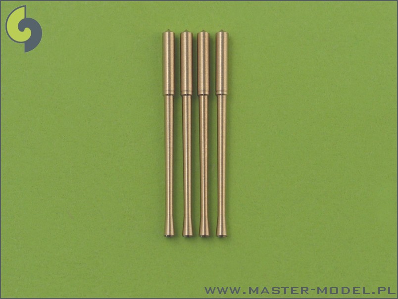 1/48 Japanese Type 99 20mm Mark.2 Gun Barrels (4 pcs) - Click Image to Close