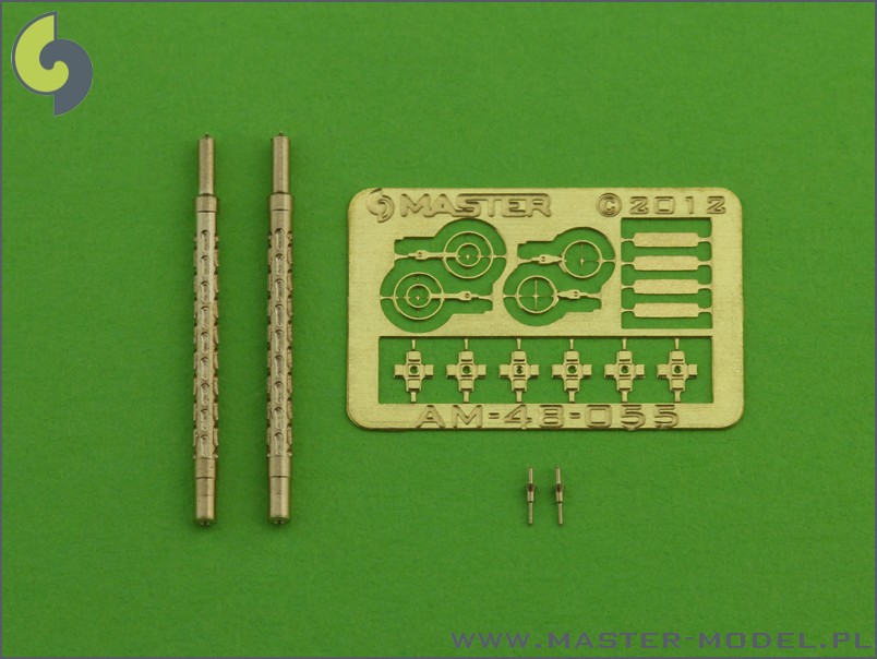 1/48 German Aircraft Machine Gun MG-15 Turned Barrels (2 pcs) - Click Image to Close