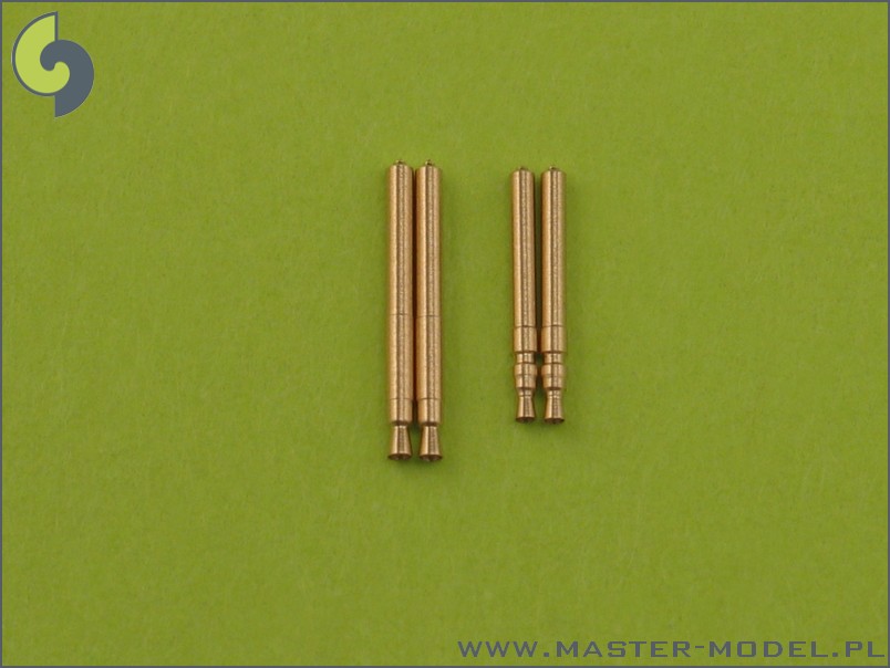 1/72 Bf109E-3~E-9, T, Armament Set (MG-17 Tips, MG FF Barrels) - Click Image to Close