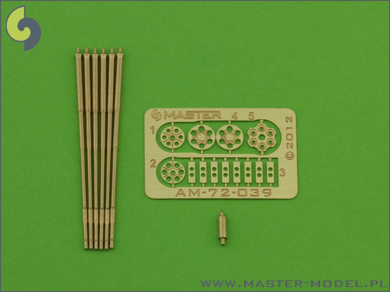 1/72 M61A1 Vulcan - Six-Barrelled Rotary 20mm Cannon Barrels - Click Image to Close