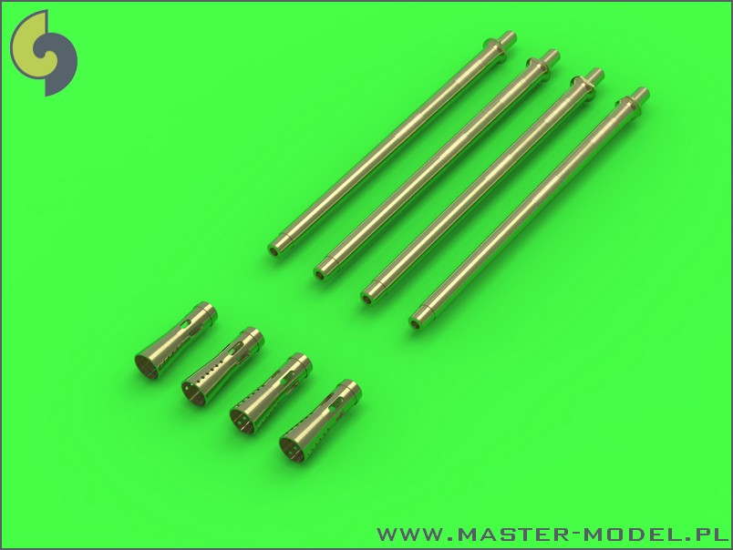 1/35 German 2cm L/65 Flakvierling 38 Gun Barrels (4pcs) - Click Image to Close