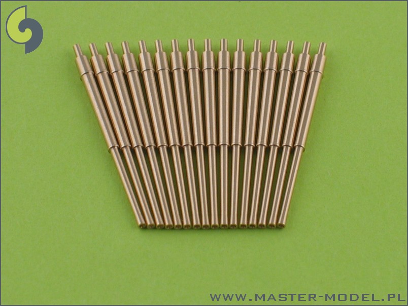 1/350 British 5.25in (133mm) QF Mark.I Barrels (16 pcs) - Click Image to Close