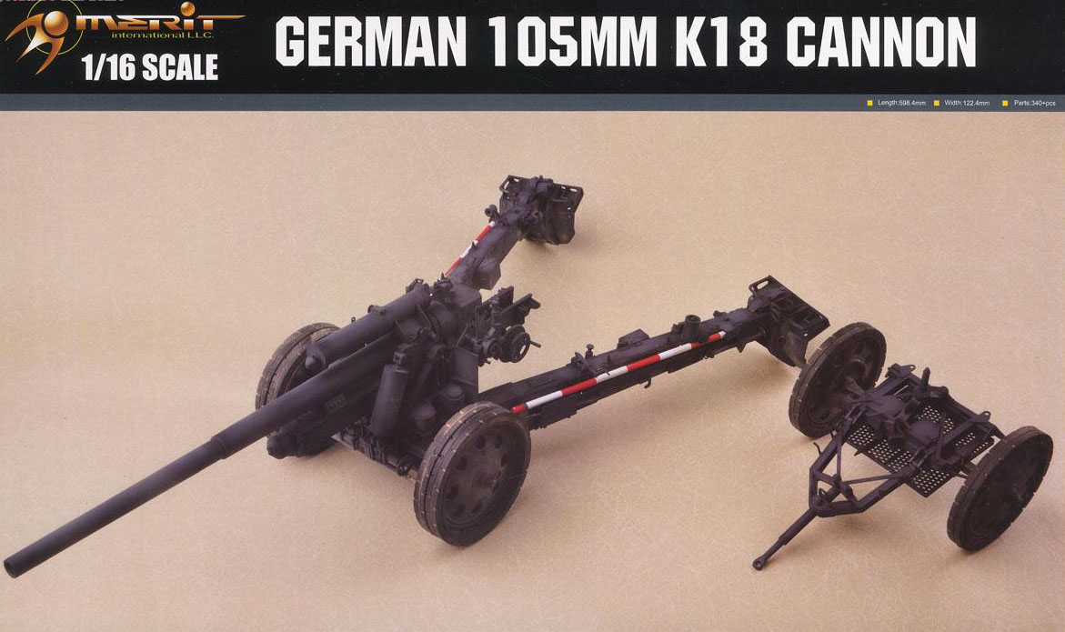 1/16 German 10.5cm K.18 Cannon - Click Image to Close