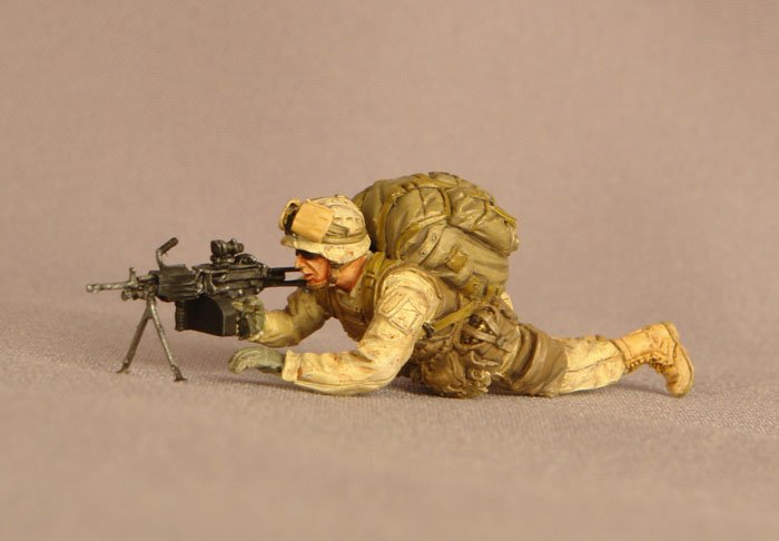 1/35 Modern US Machine Gunner "Iraq 2005" - Click Image to Close