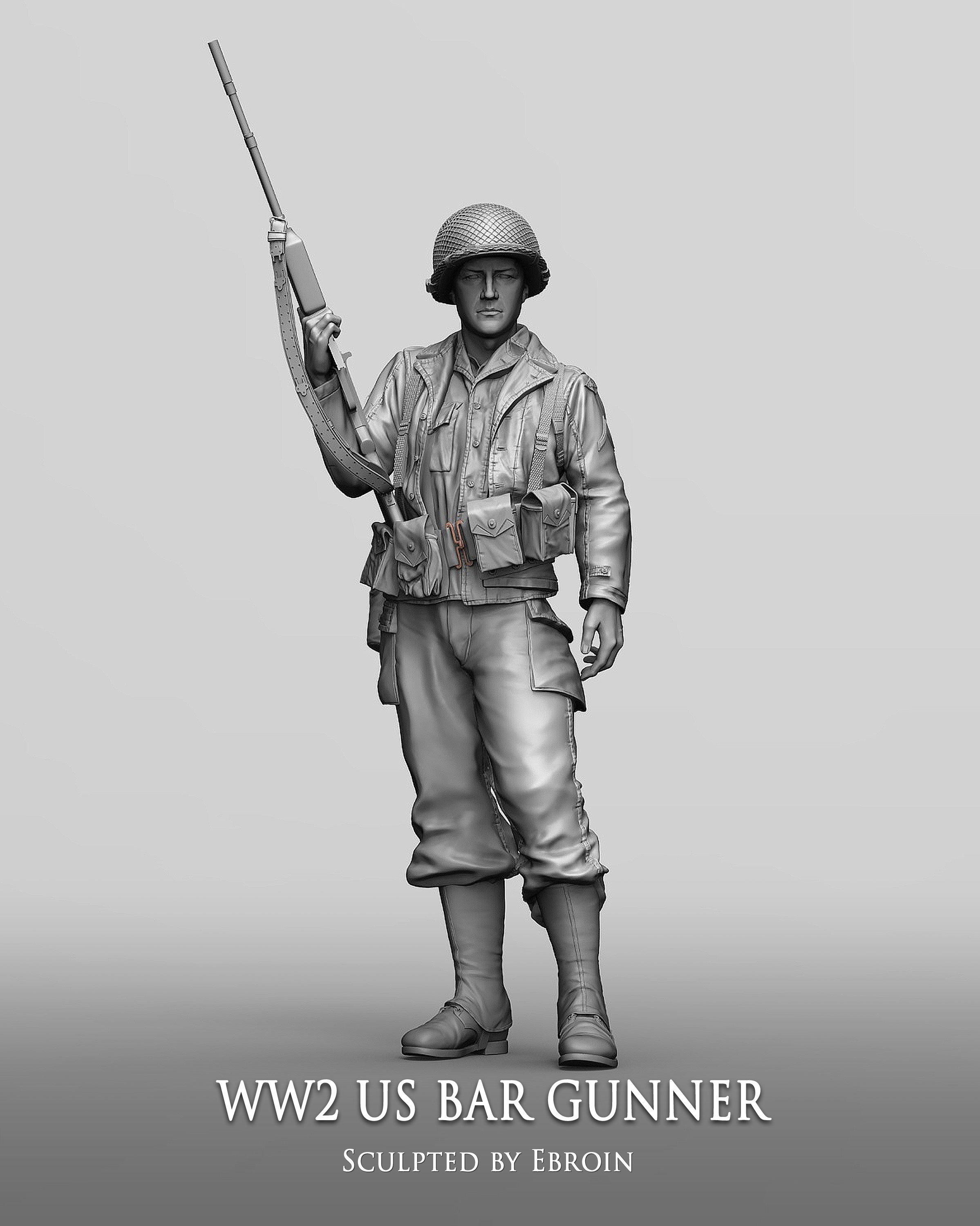 1/16 WWII US Bar Gunnner - Click Image to Close