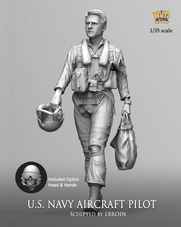 1/35 US Navy Aircraft Pilot - Click Image to Close