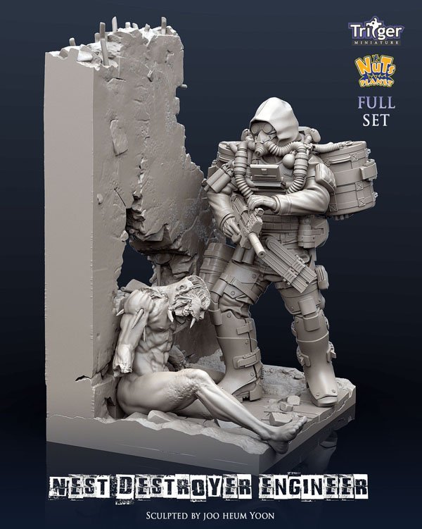 1/35 Nest Destroyer Engineer with Base - Click Image to Close