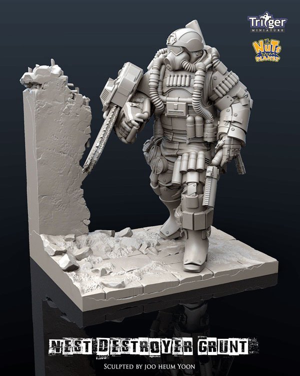 1/35 Nest Destroyer Grunt with Base - Click Image to Close