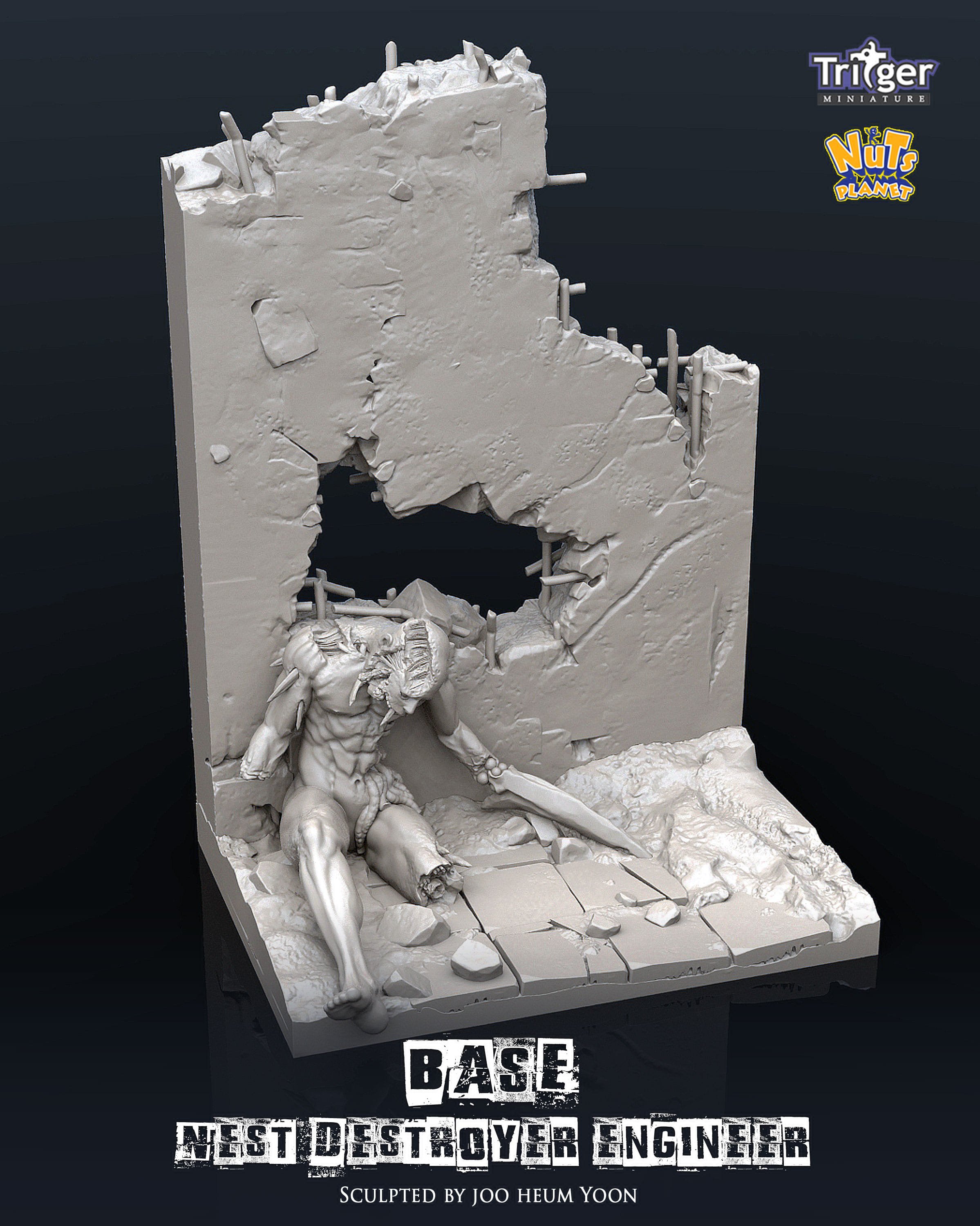 1/35 Base for Nest Destroyer Engineer - Click Image to Close