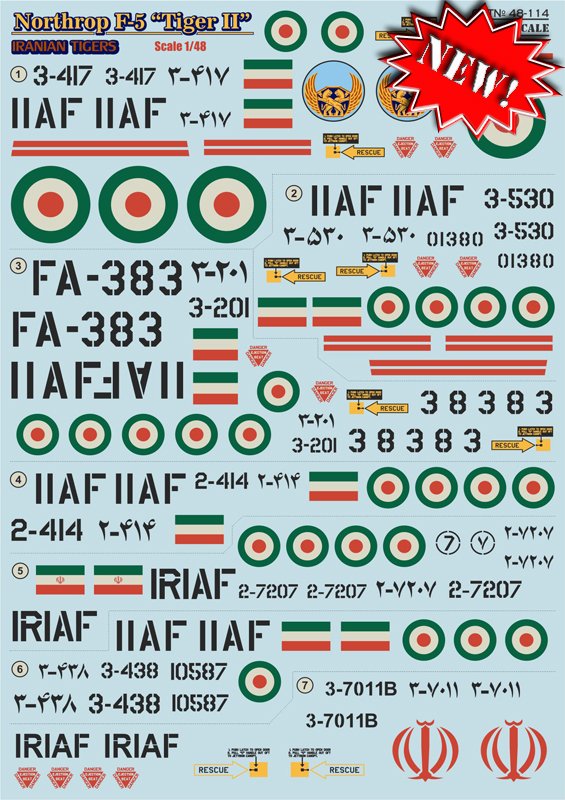 1/48 Northrop F-5 Tiger II, Iranian Tigers Part.2 - Click Image to Close