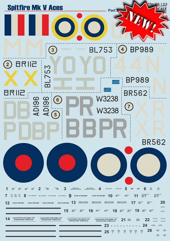 1/48 Spitfire Mk.V Аces Part.2 - Click Image to Close