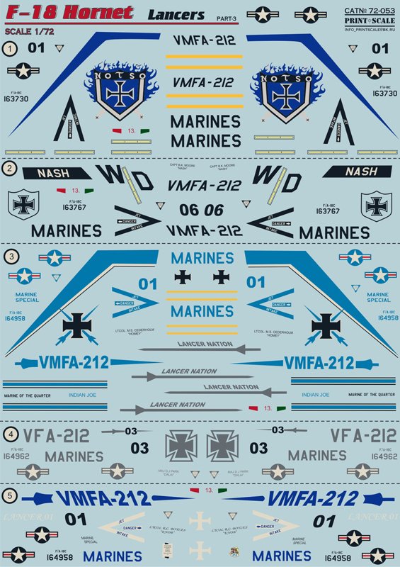 1/72 F/A-18 Hornet, Lancers Part.3 - Click Image to Close