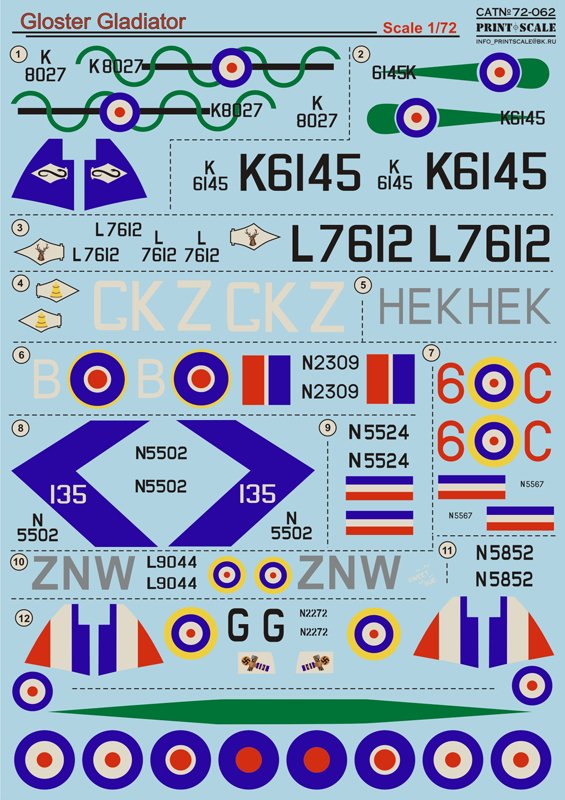 1/72 Gloster Gladiator Part.1 - Click Image to Close