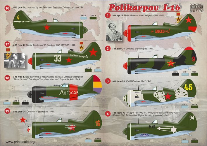 1/72 Polikarpov I-16 - Click Image to Close